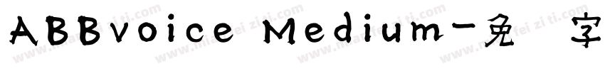 ABBvoice Medium字体转换